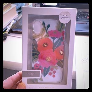 iPhone X rifle Paper Company phone case.